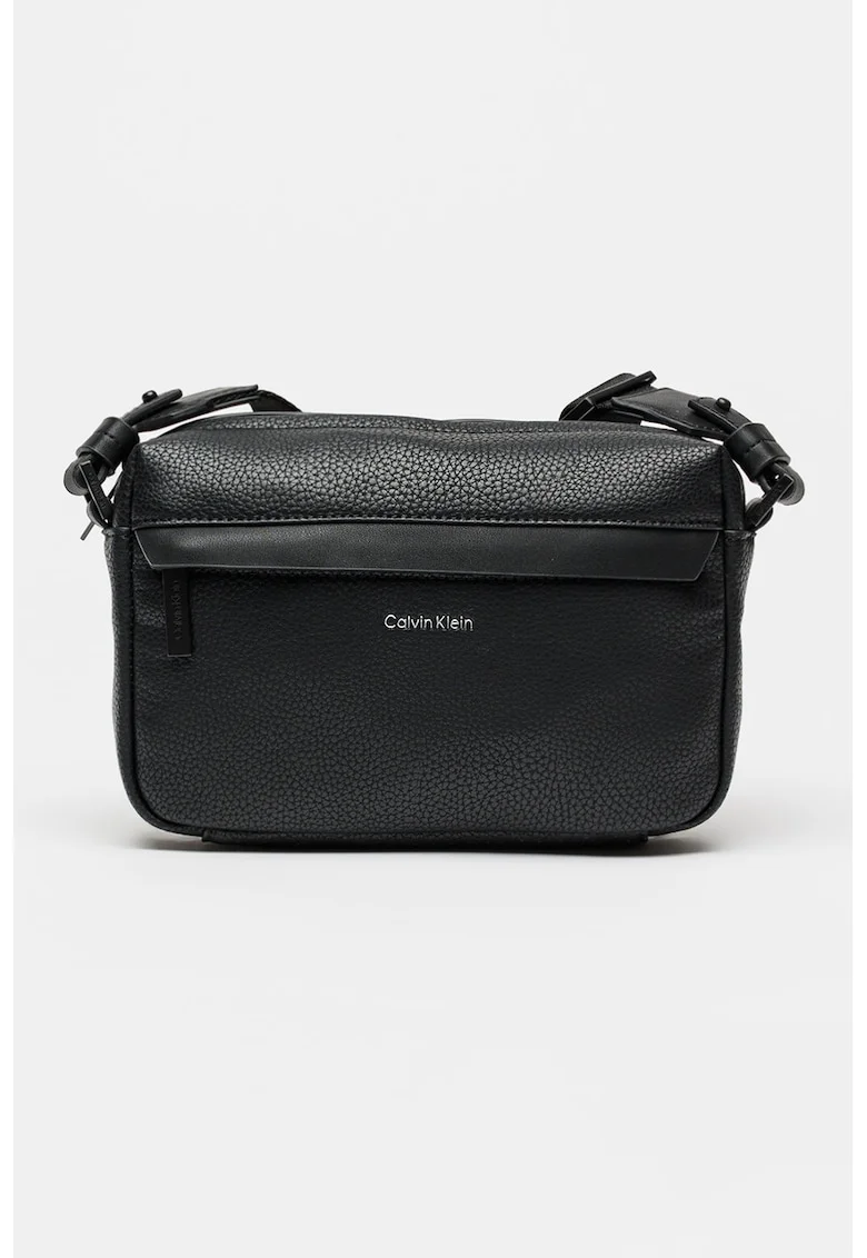 Geanta crossbody textila, Negru