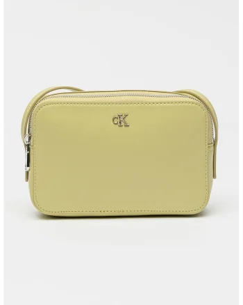 Geanta crossbody de piele ecologica cu bareta ajustabila, Verde pal