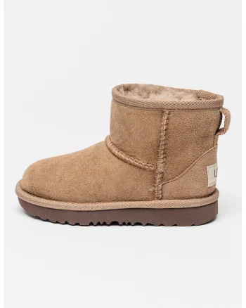 Ghete slip-on de piele intoarsa Classic Mini II, Roz prafuit