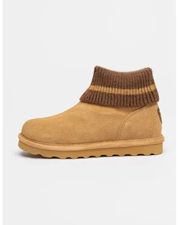 Ghete slip-on din piele intoarsa, Maro deschis/Caramel