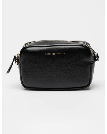 Geanta crossbody cu fermoar, Negru
