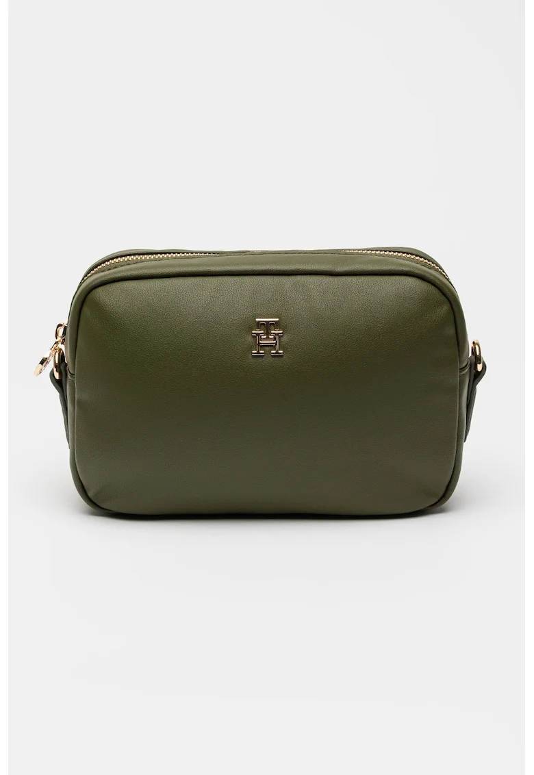 Geanta crossbody cu logo, Kaki