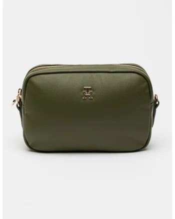Geanta crossbody cu logo, Kaki