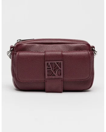 Geanta crossbody cu bareta din lant, Violet tyrian