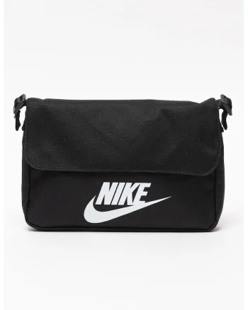Geanta crossbody cu bareta ajustabila Futura 365, Alb/Negru