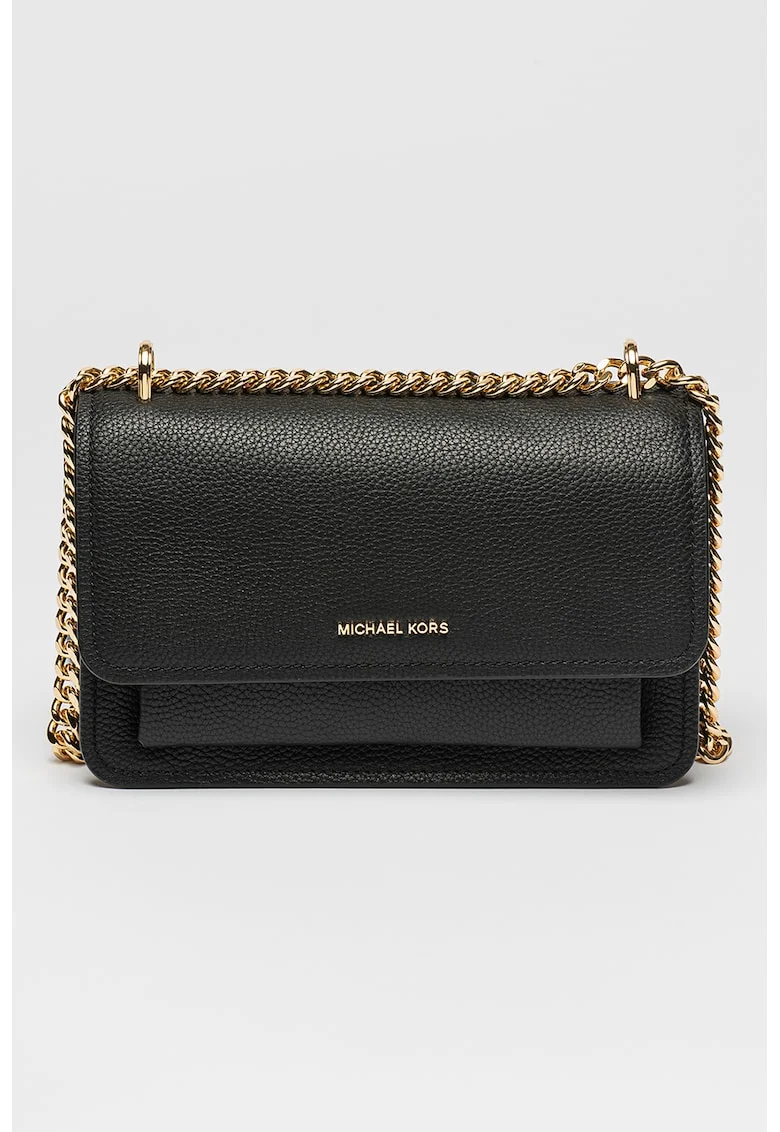 Geanta crossbody din piele Claire, Negru