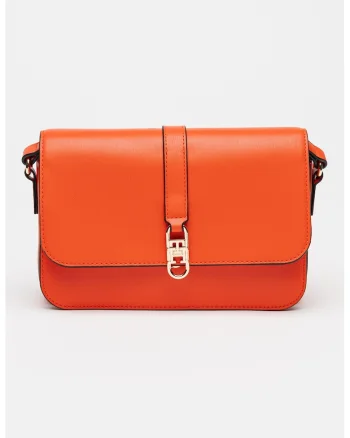 Geanta crossbody din piele ecologica Libre, Coral