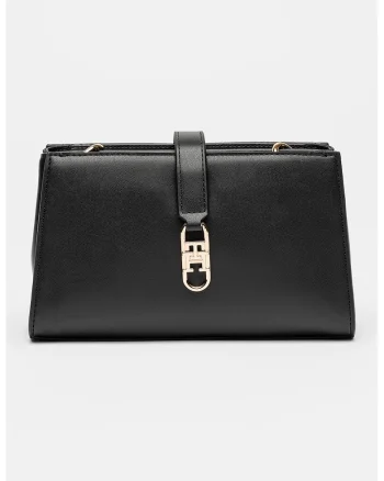 Geanta crossbody de piele ecologica Libre, Negru
