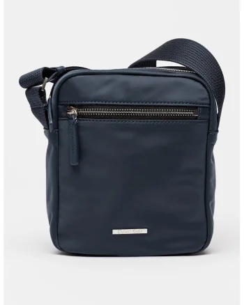 Geanta crossbody din material textil, Albastru ultramarin