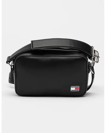 Geanta crossbody din piele ecologica, Negru