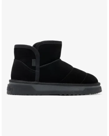 Ghete slip-on din piele intoarsa Atlas, Negru