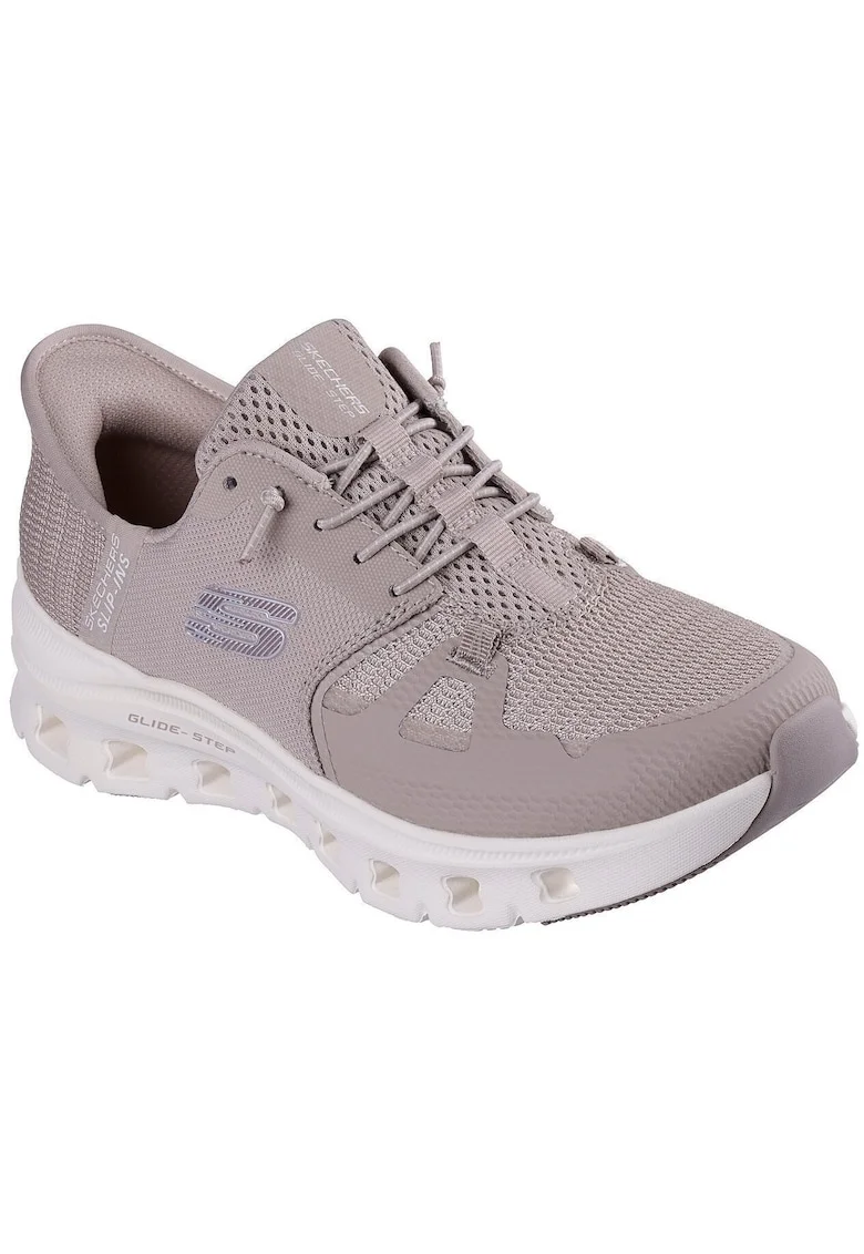 Pantofi sport slip-ins Glide Step Pro cu detaliu logo, Mov