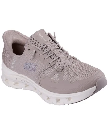 Pantofi sport slip-ins Glide Step Pro cu detaliu logo, Mov