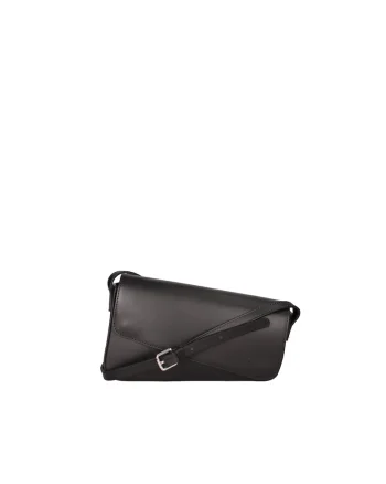 Geanta crossbody din piele 24877, Negru