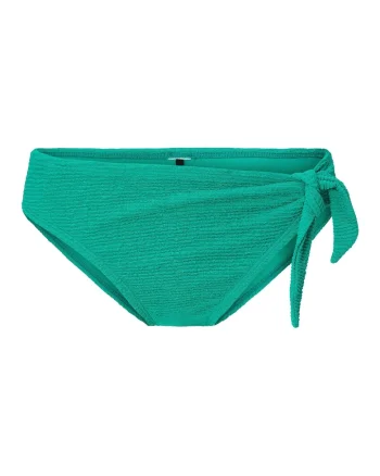 Slip texturat cu snururi de ajustare, Verde