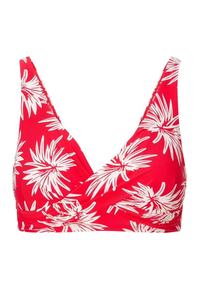 Sutien de baie cu model petrecut si floral, Multicolor