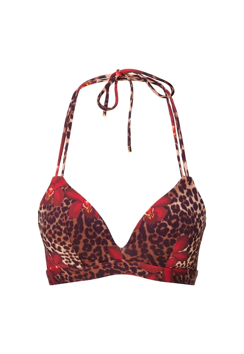 Sutien de baie cu model animal print, Multicolor
