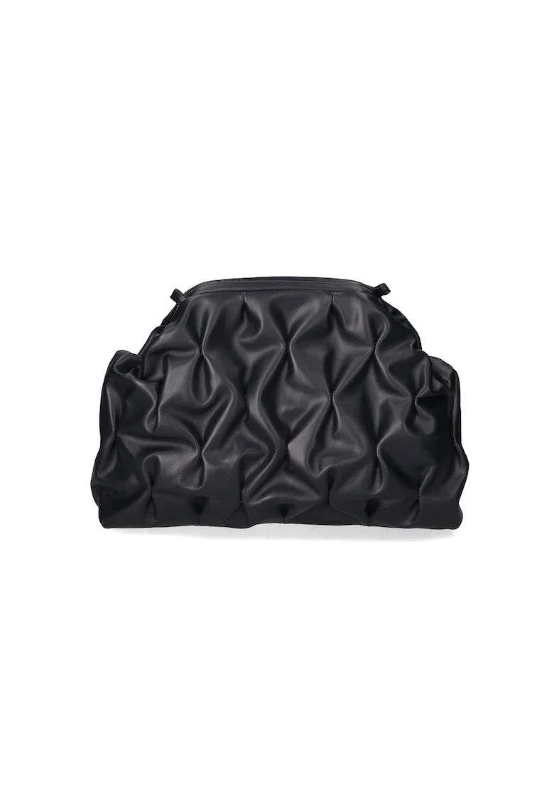 Geanta crossbody de piele cu bareta detasabila, Bleumarin