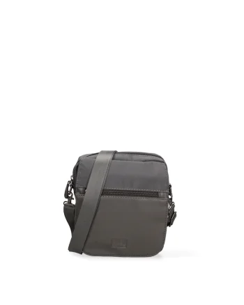 Geanta crossbody cu bareta detasabila Zenith, Gri