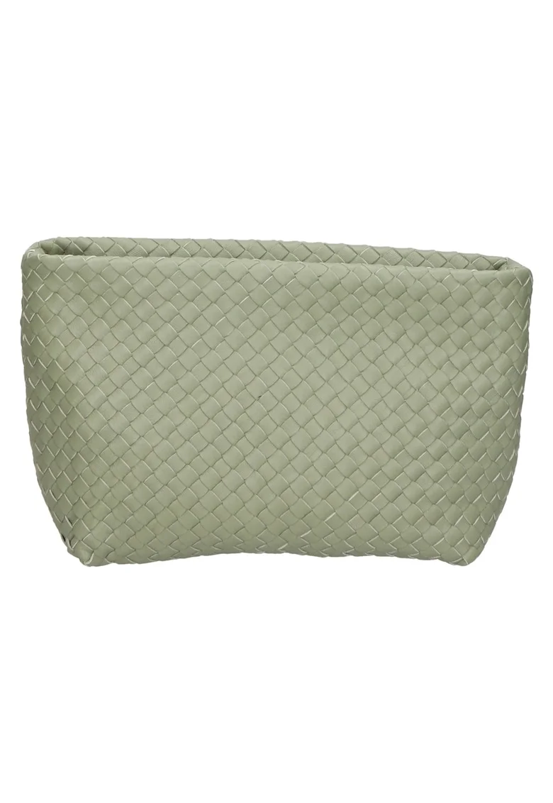 Geanta crossbody de piele cu aspect texturat, Verde