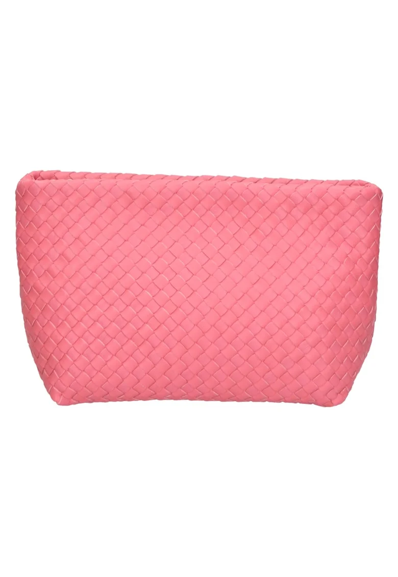 Geanta crossbody de piele cu aspect texturat, Roz