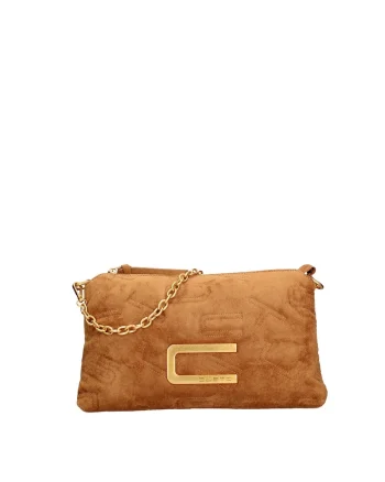 Geanta crossbody cu logo, Portocaliu