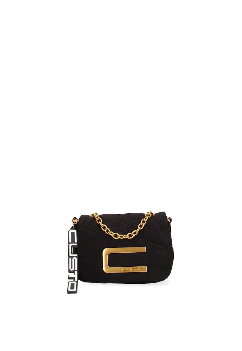 Geanta crossbody de piele ecologica, Negru