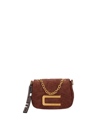 Geanta crossbody de piele ecologica, Maro