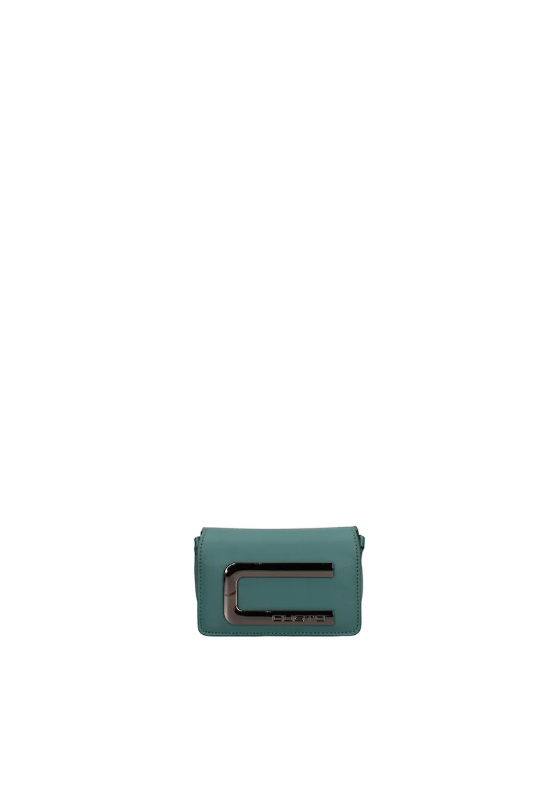 Geanta crossbody cu lant Celestea Elite, Verde inchis