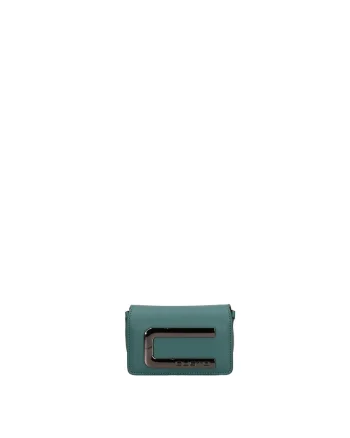 Geanta crossbody cu lant Celestea Elite, Verde inchis