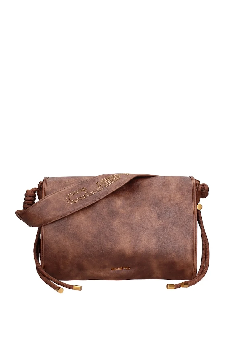 Geanta crossbody de piele ecologica Axton Pro, Maro