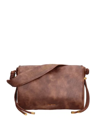 Geanta crossbody de piele ecologica Axton Pro, Maro