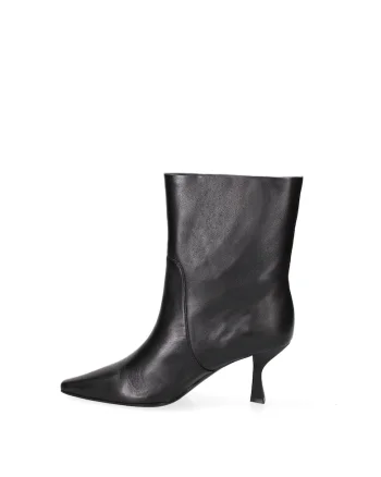 Botine slip-on din piele Eris Prime, Negru