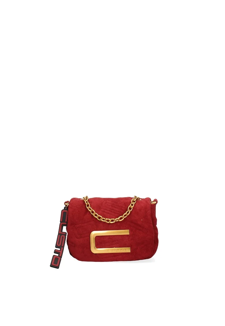 Geanta crossbody de piele ecologica, Rosu