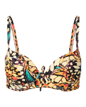 Sutien de baie cu imprimeu, Multicolor