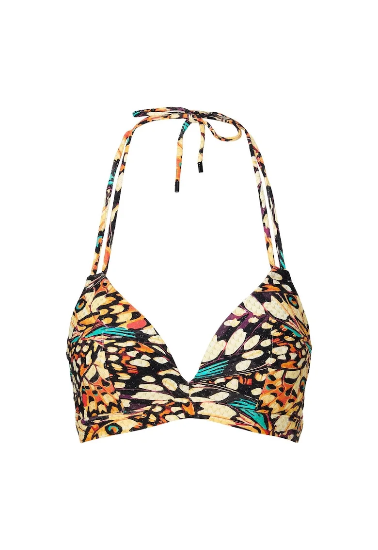 Sutien de baie cu cupe triunghiulare, Multicolor