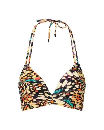 Sutien de baie cu cupe triunghiulare, Multicolor
