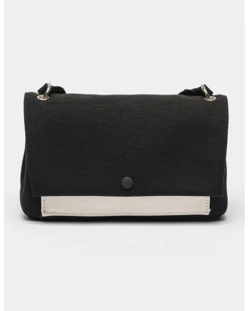 Geanta crossbody cu clapa Ultralight, Negru