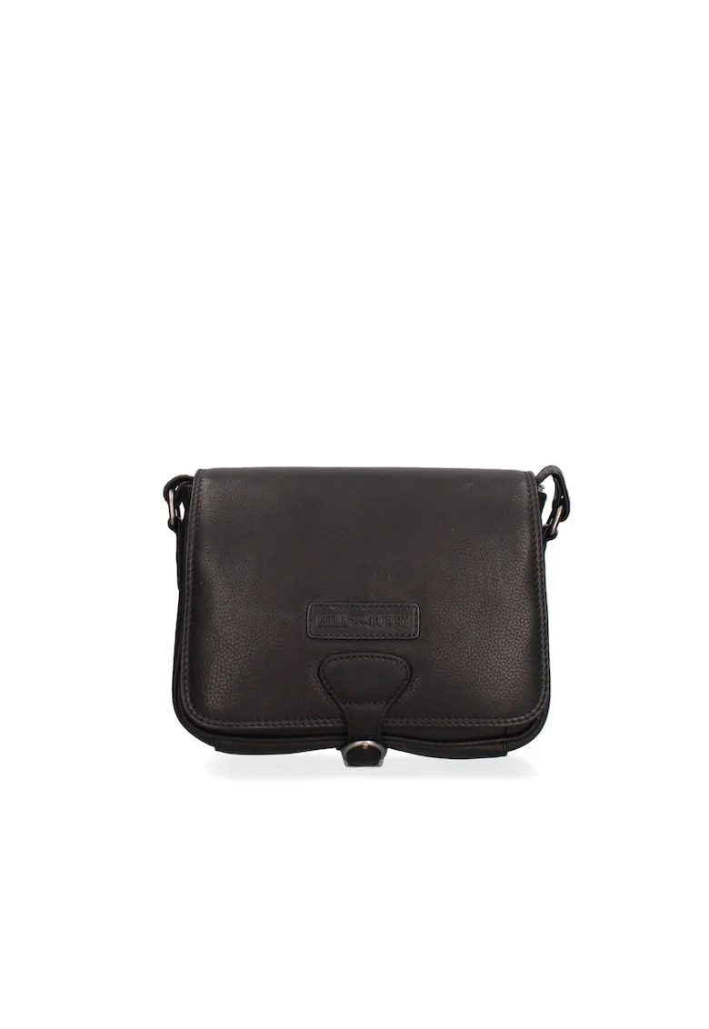 Geanta crossbody de piele, Negru
