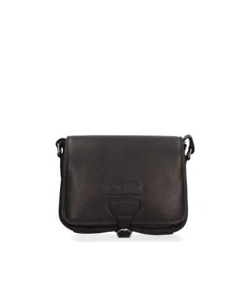 Geanta crossbody de piele, Negru