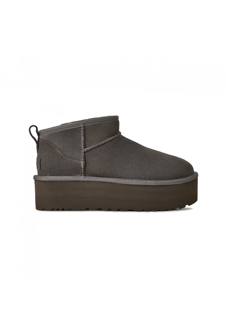 Ghete slip-on de piele intoarsa Classic Ultra Mini, Gri