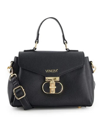 Geanta crossbody din piele naturala cu curea detasabila