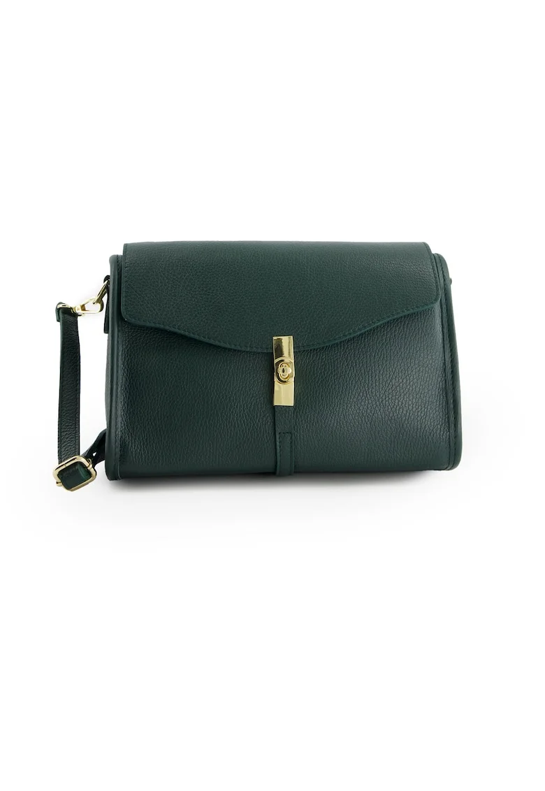 Geanta crossbody din piele cu curea detasabila