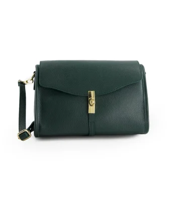 Geanta crossbody din piele cu curea detasabila