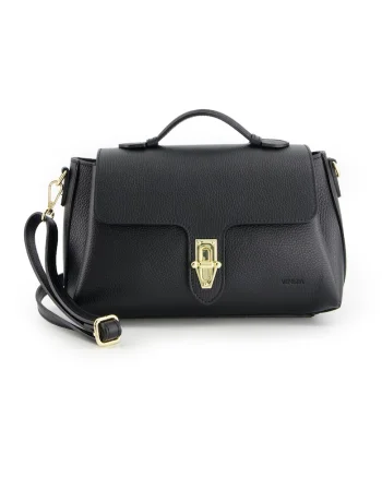 Geanta crossbody din piele naturala cu curea ajustabila
