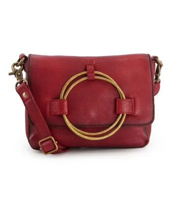 Geanta crossbody din piele cu aspect granulat