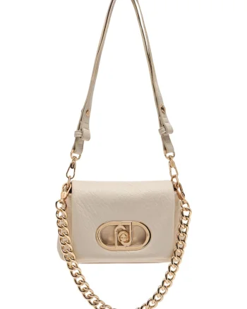Geanta crossbody cu maner detasabil de lant Lapuffy, Bej