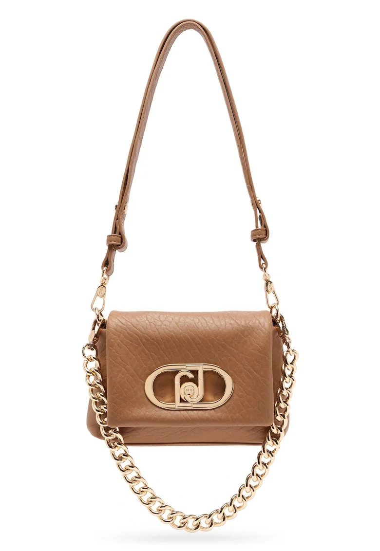 Geanta crossbody cu maner detasabil de lant Lapuffy, Maro deschis