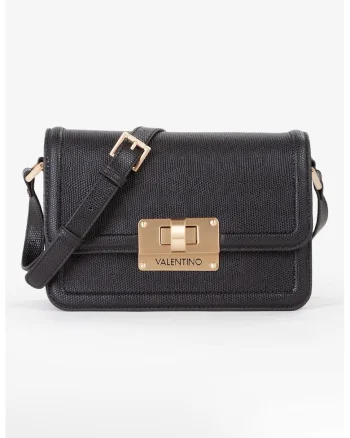 Geanta crossbody de piele ecologica Floren, Negru