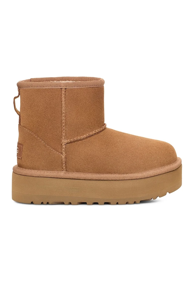 Ghete slip-on din piele intoarsa Classic Mini, Maro deschis